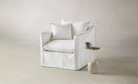 The Dune Chair - Performance Linen Oyster