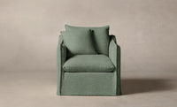 The Dune Chair - Performance Stonewashed Linen Aspen