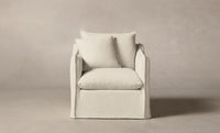 The Dune Chair - Performance Stonewashed Linen Coconut