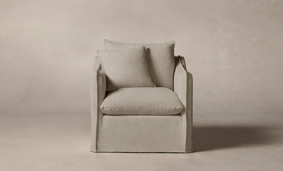 The Dune Chair - Performance Linen Weave Beige