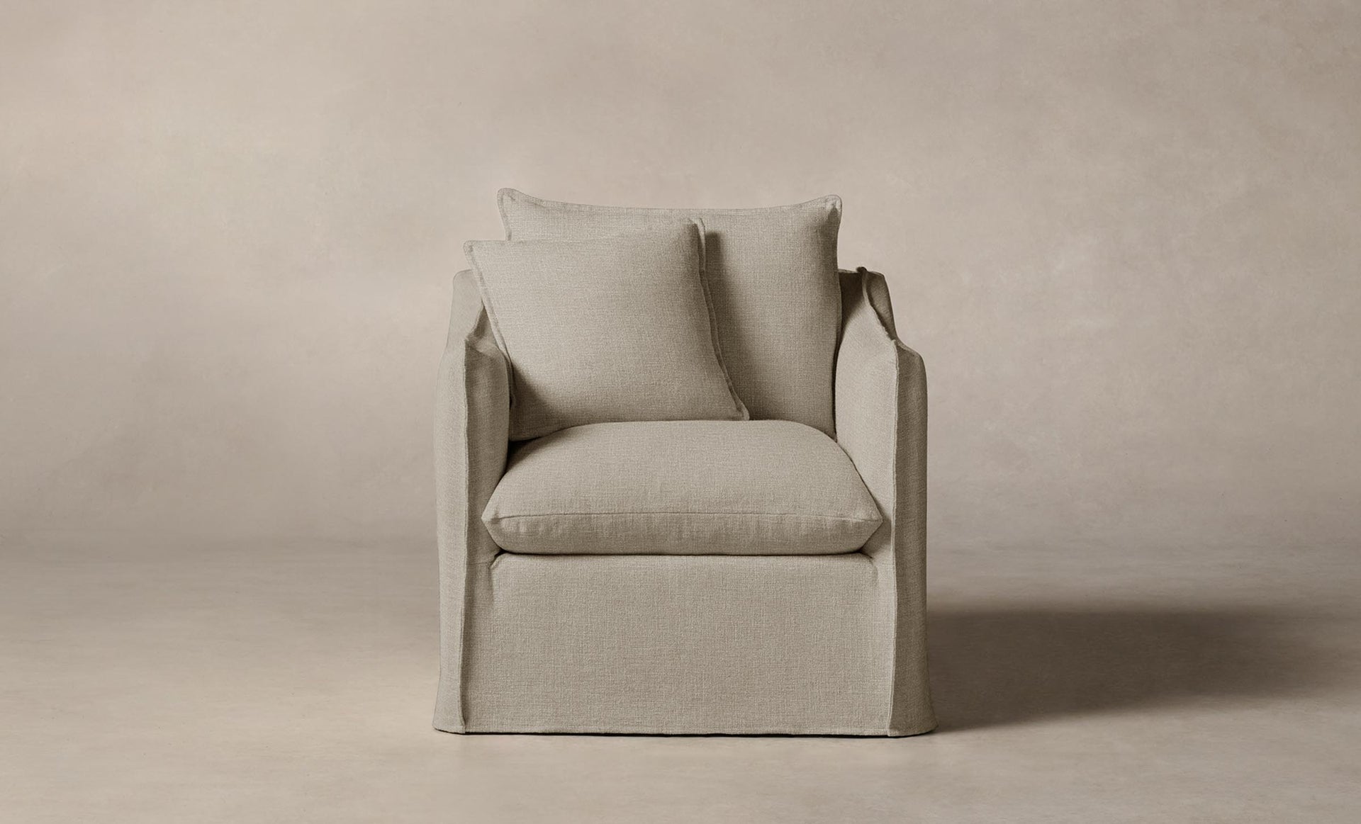 The Dune Chair - Performance Linen Weave Beige
