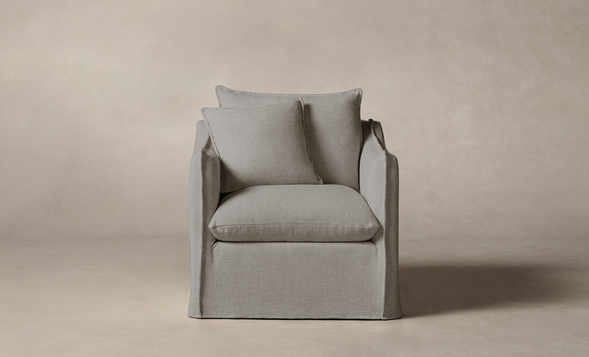 The Dune Chair - Performance Linen Weave Cloud