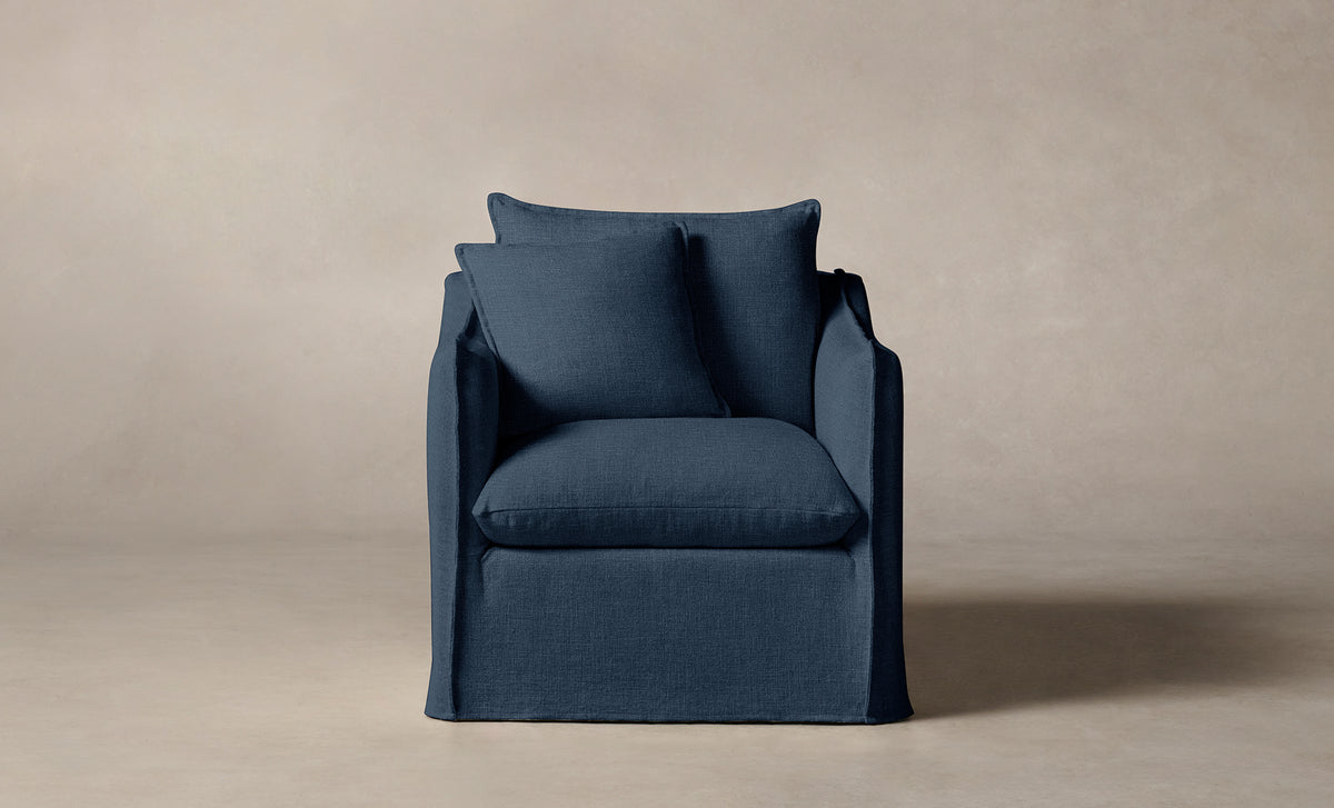 The Dune Chair - Performance Linen Weave Bay