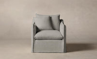 The Dune Chair - Performance Woven Chenille Steel