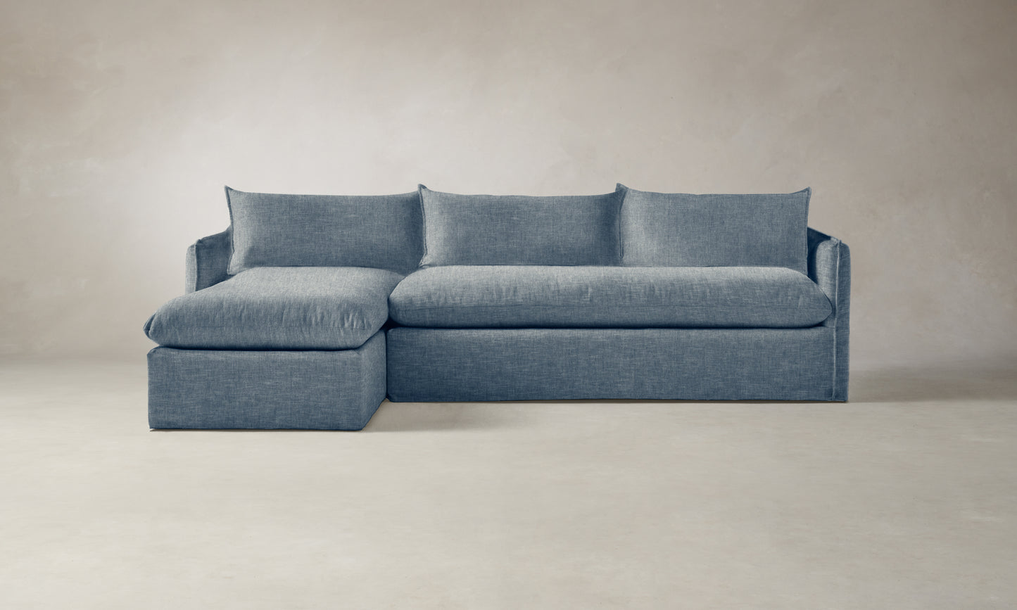 The Dune Sectional - Performance Stonewashed Linen Chambray