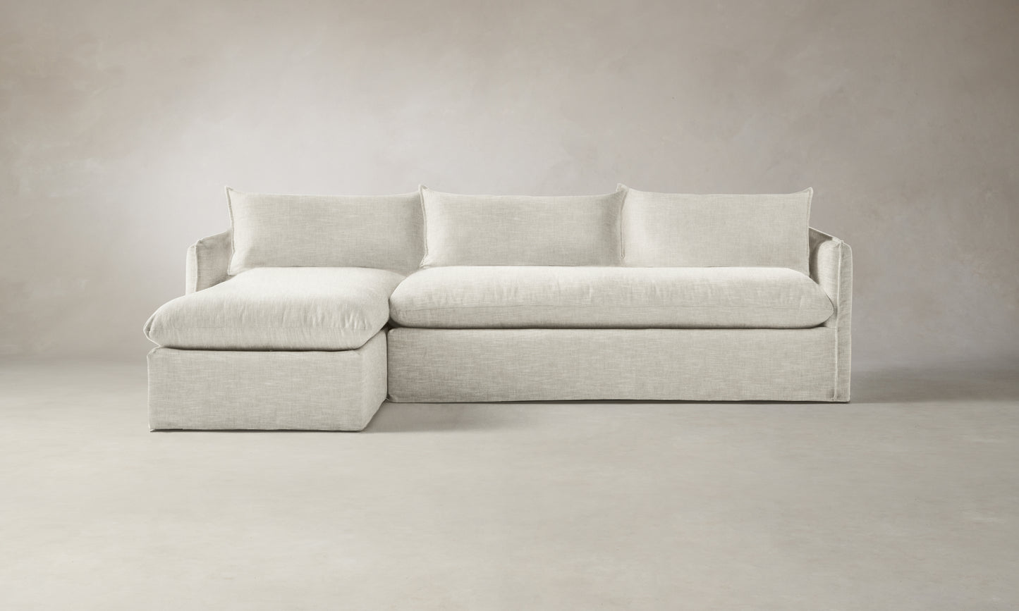 The Dune Sectional - Performance Stonewashed Linen Dew