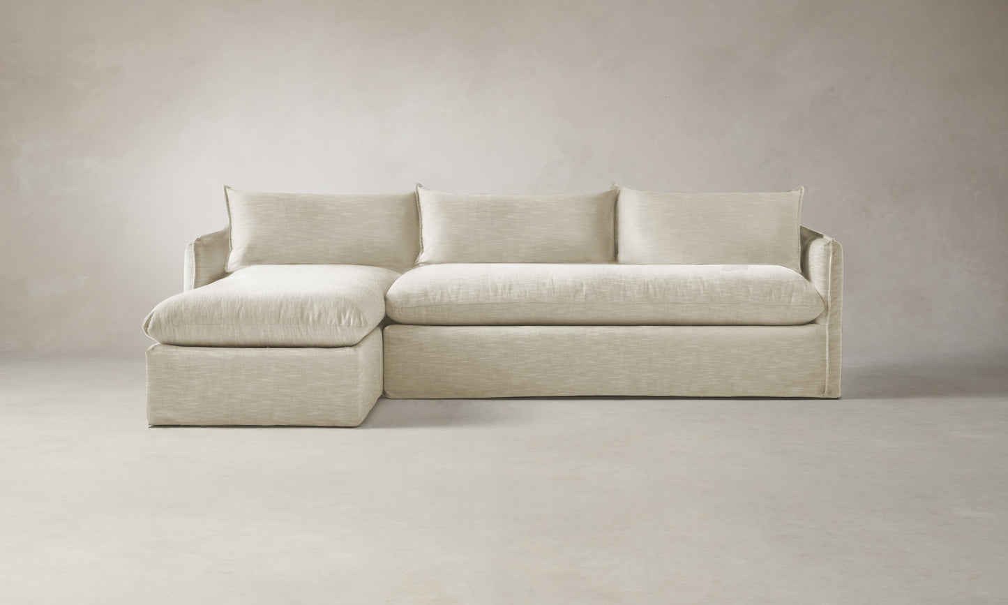 The Dune Sectional - Performance Linen Weave Prairie