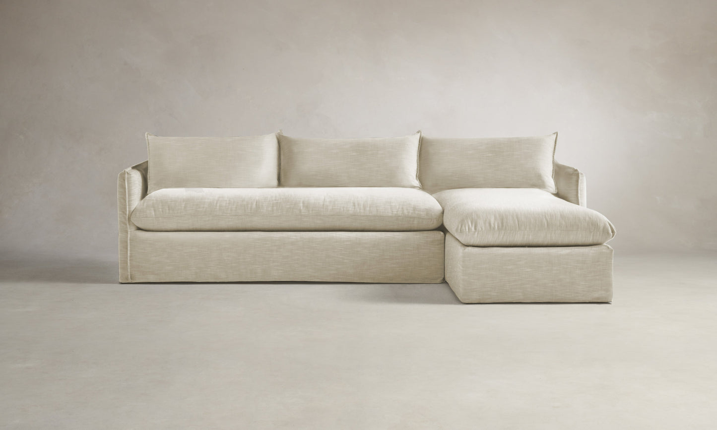 The Dune Sectional - Performance Linen Weave Prairie