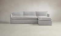 The Dune Sectional - Performance Linen Weave Cloud