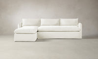 The Dune Sectional - Performance Textured Linen Pearl