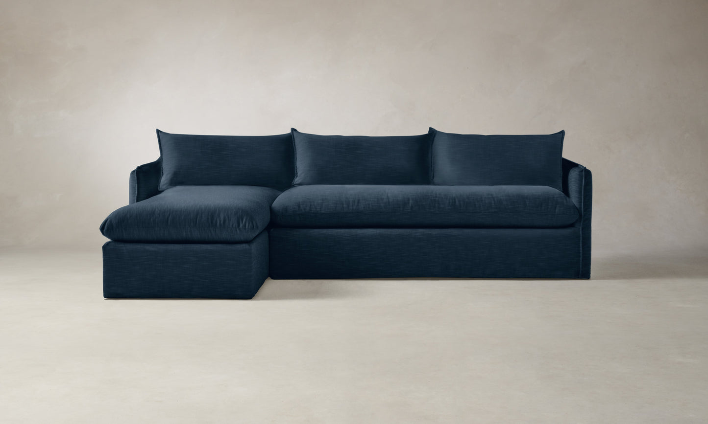 The Dune Sectional - Performance Linen Weave Bay