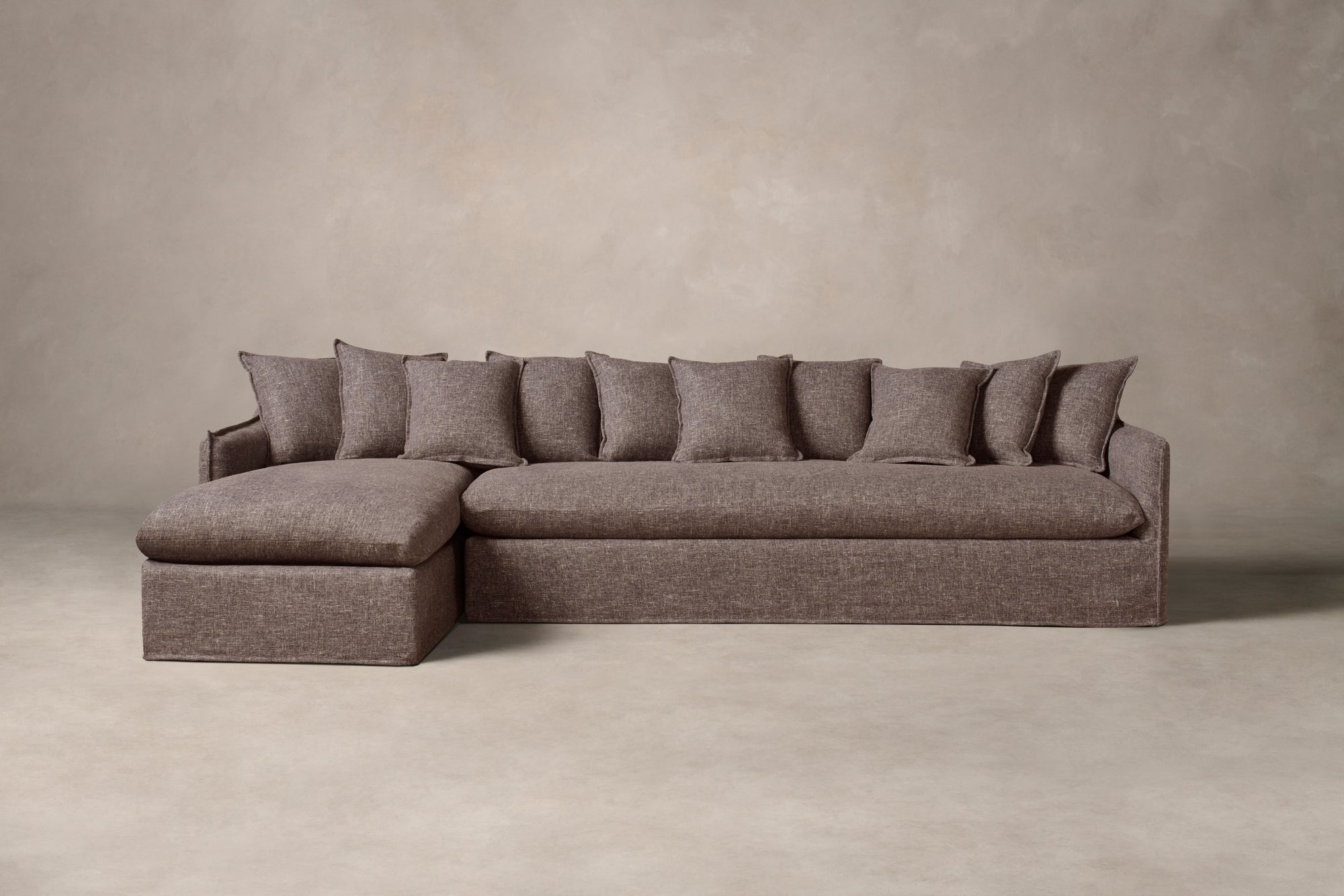 The Dune Sectional - Heritage Belgian Linen Carob