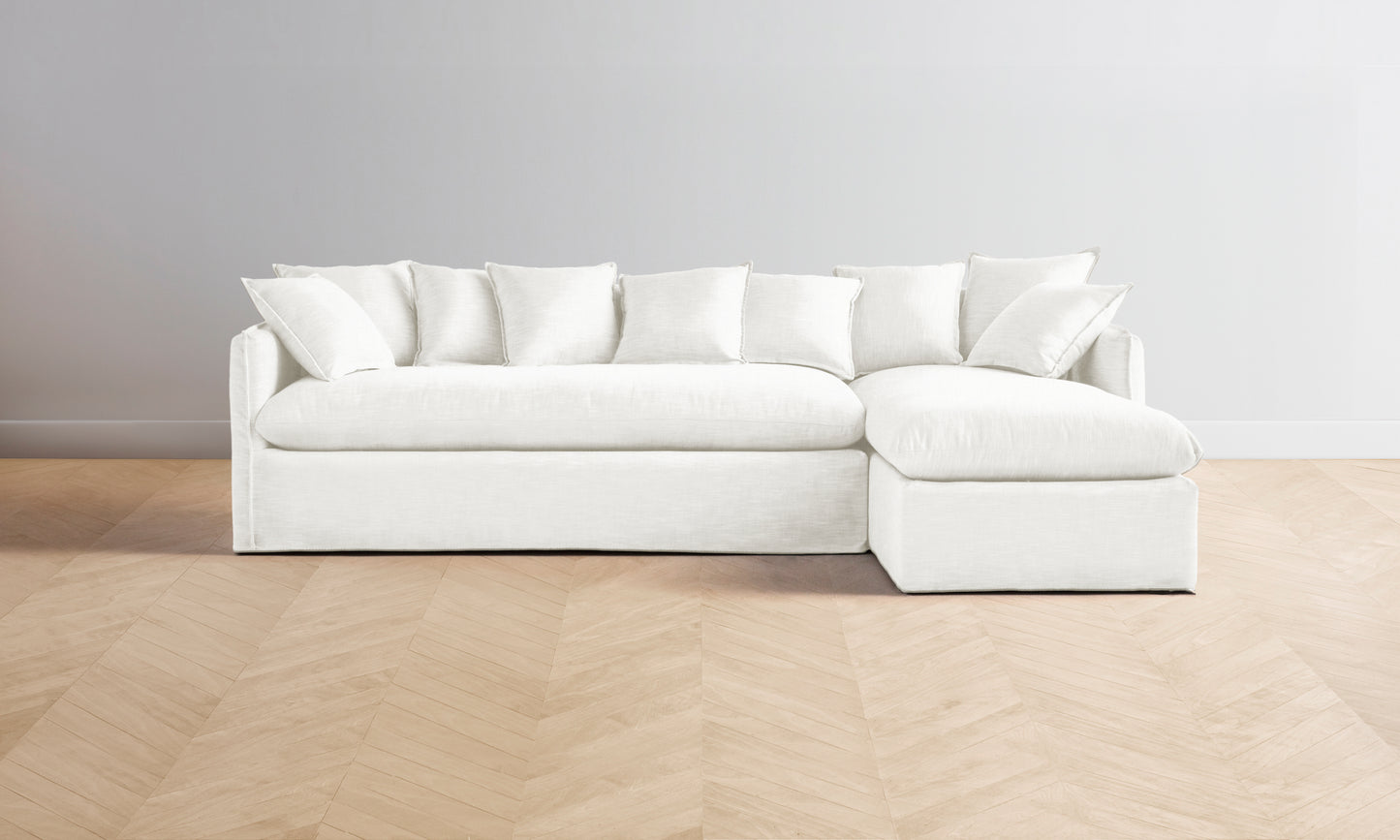 The Dune Sectional - Belgian Linen Egret