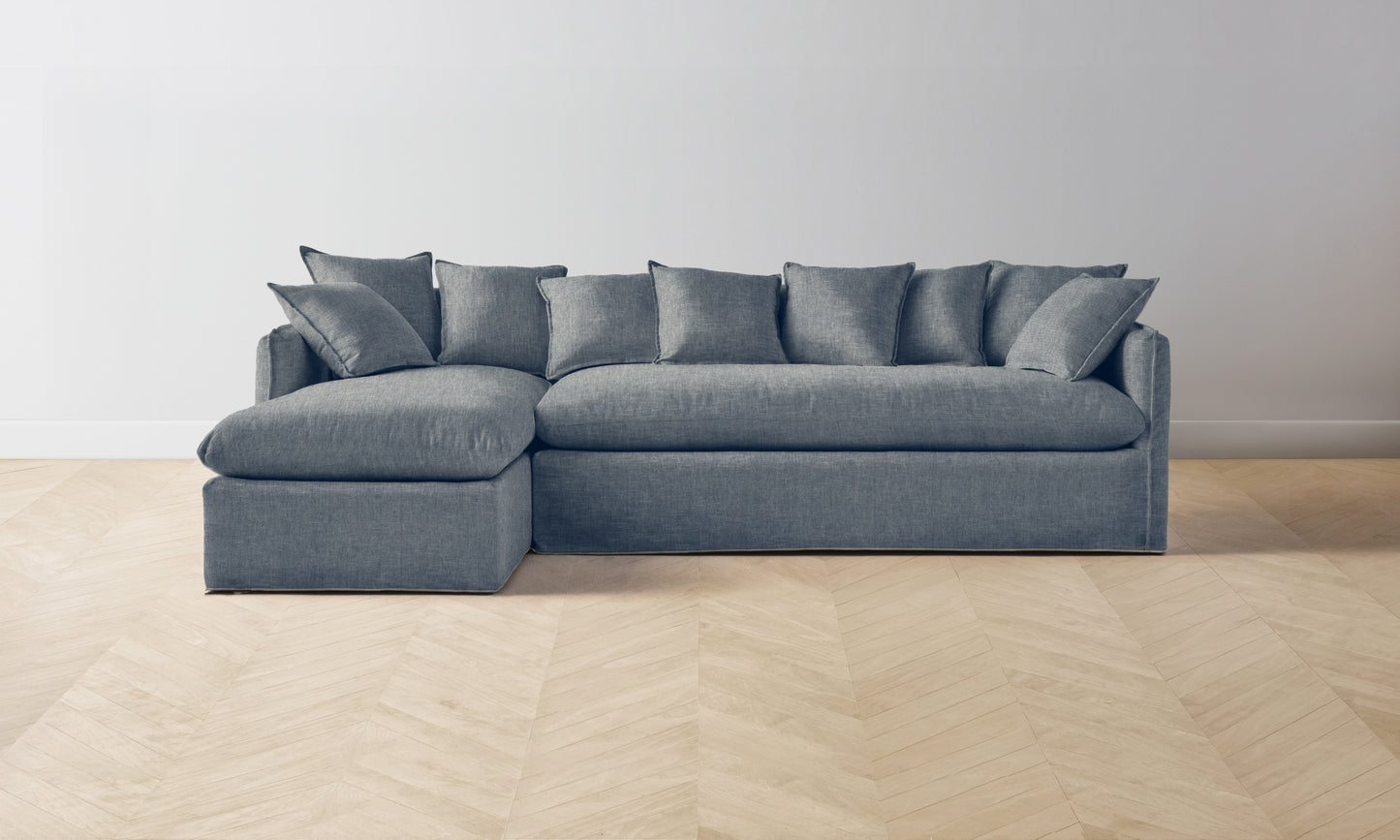 The Dune Sectional - Performance Stonewashed Linen Chambray