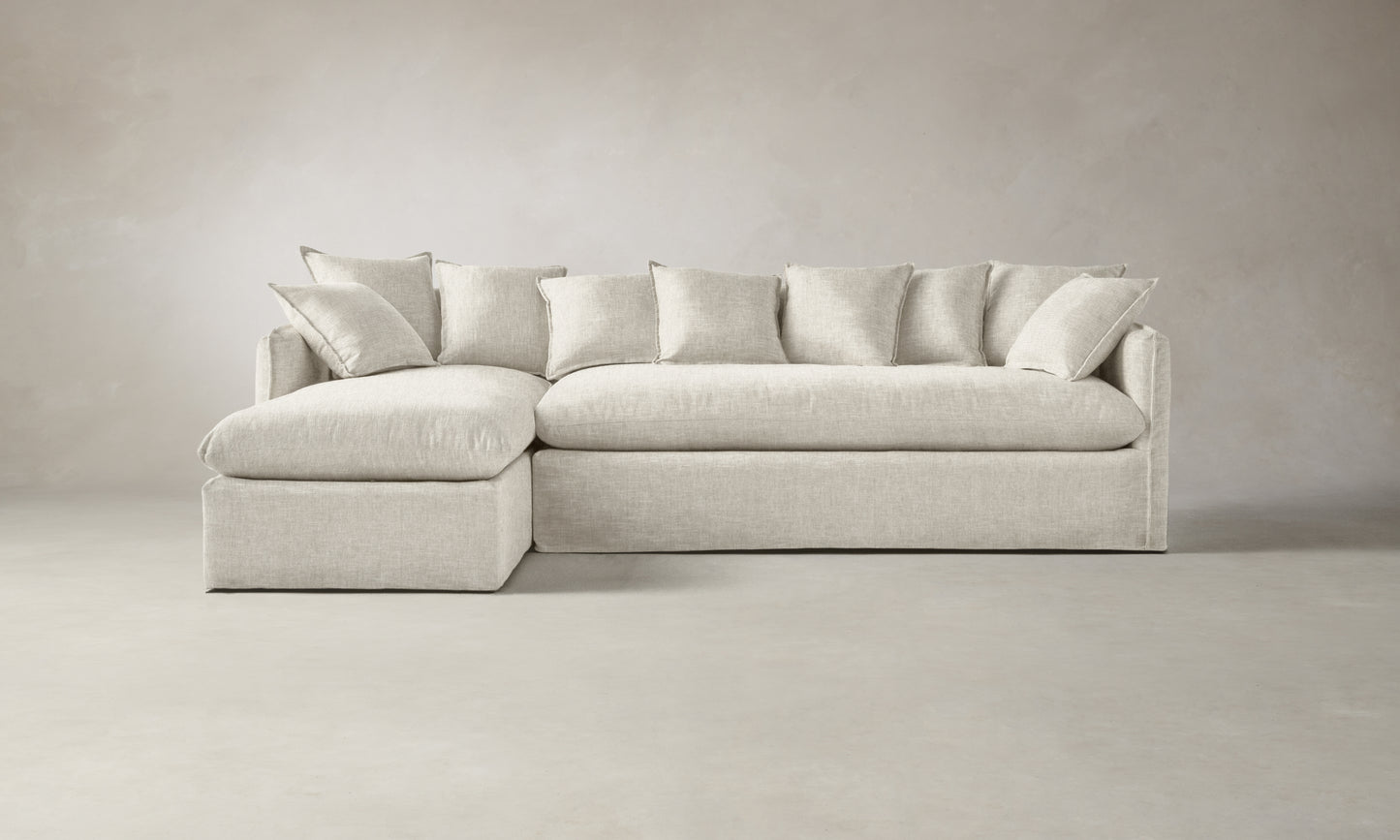 The Dune Sectional - Performance Stonewashed Linen Dew