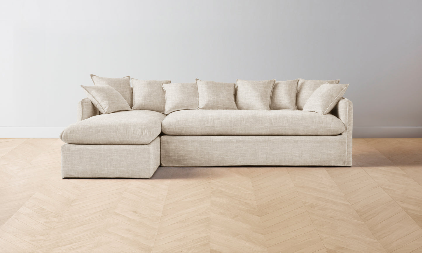 The Dune Sectional - Performance Woven Chenille Desert