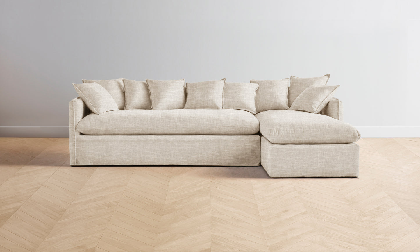 The Dune Sectional - Performance Woven Chenille Desert