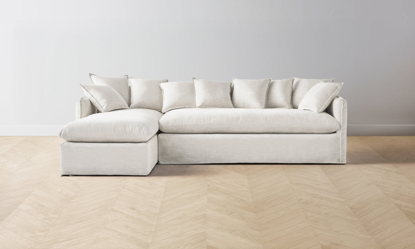 The Dune Sectional - Performance Linen Weave Flour