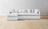 The Dune Sectional - Performance Linen Weave Pure White