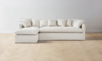 The Dune Sectional - Performance Textured Linen Pearl