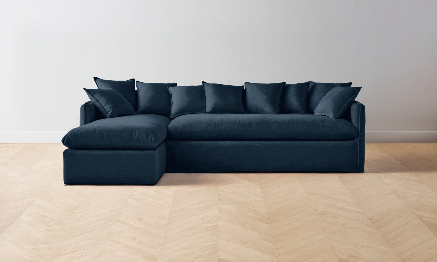 The Dune Sectional - Performance Linen Weave Bay