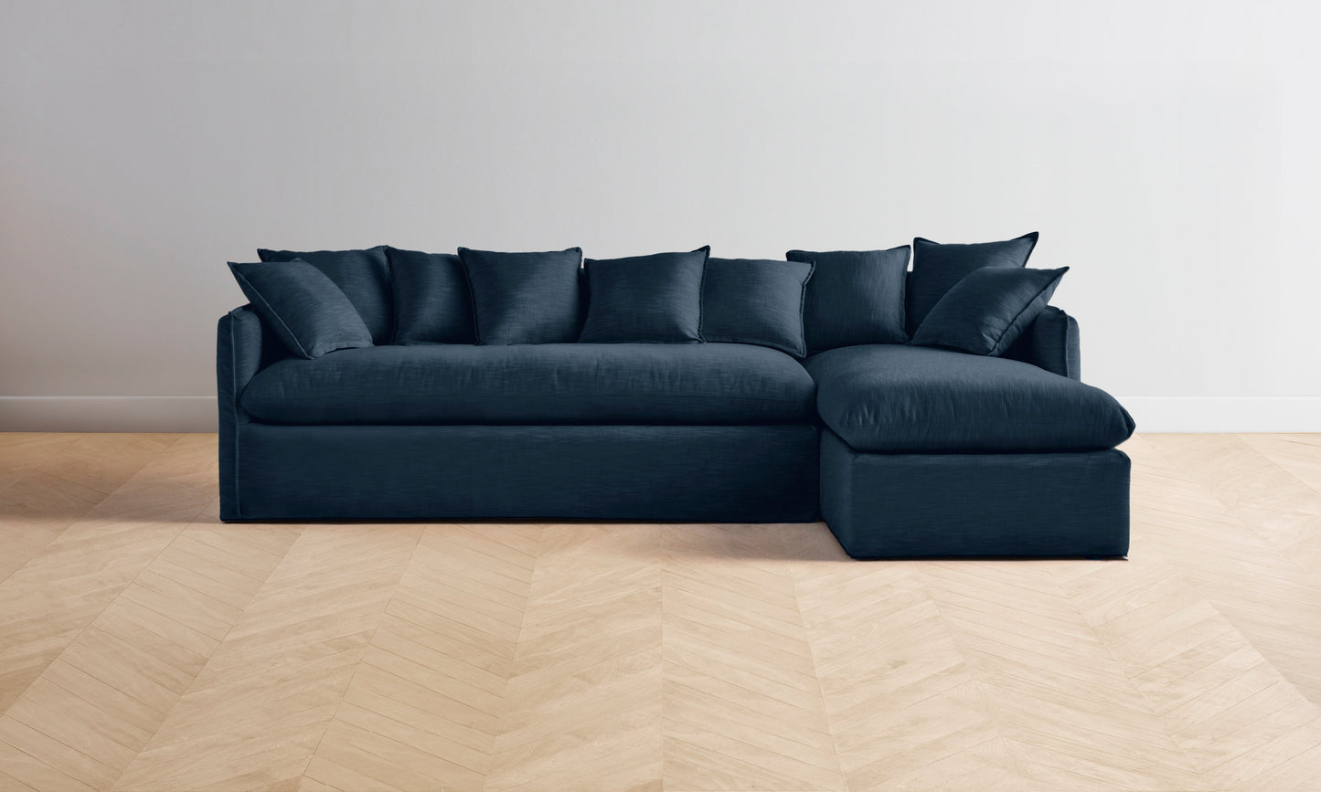 The Dune Sectional - Performance Linen Weave Bay