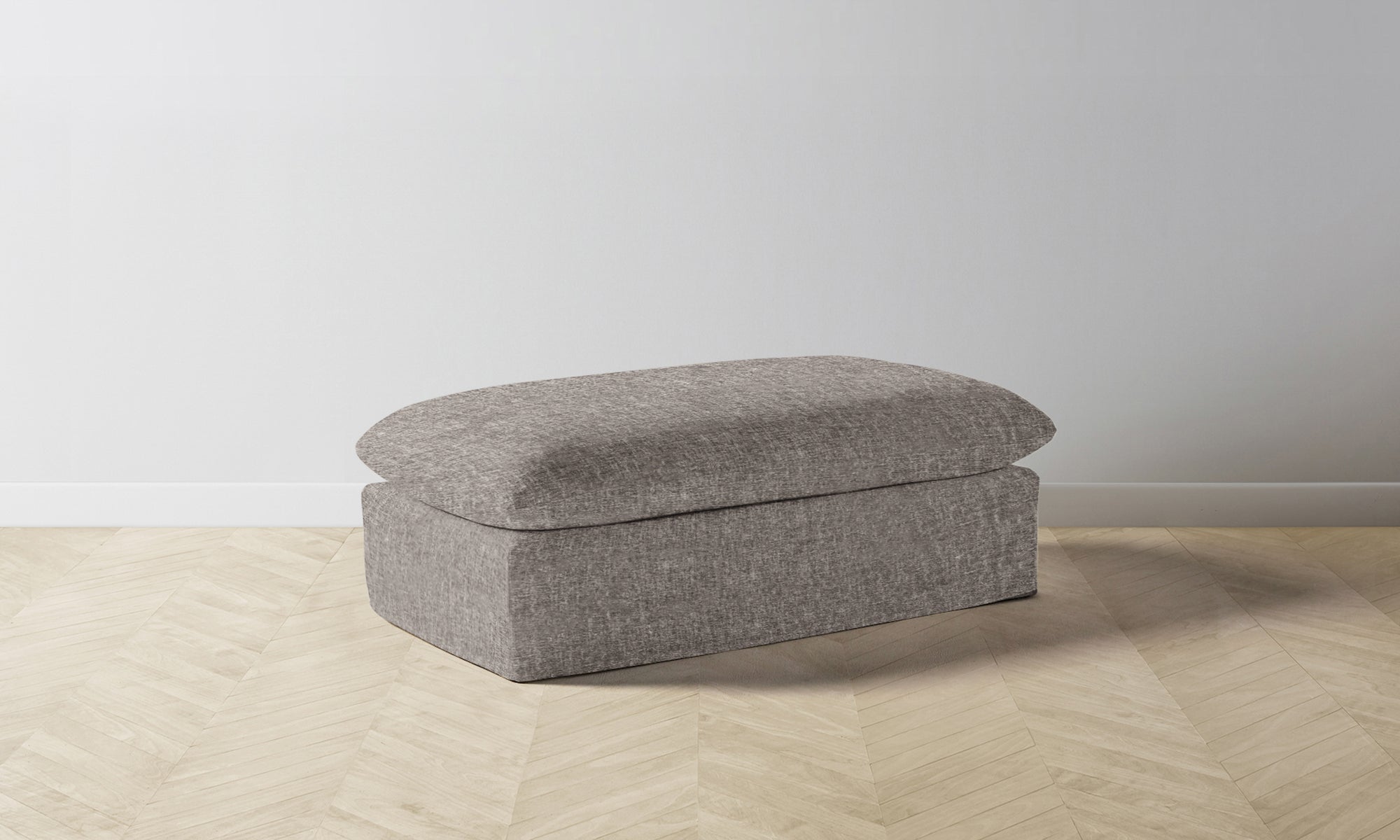 The Dune Ottoman - Belgian Linen Carob