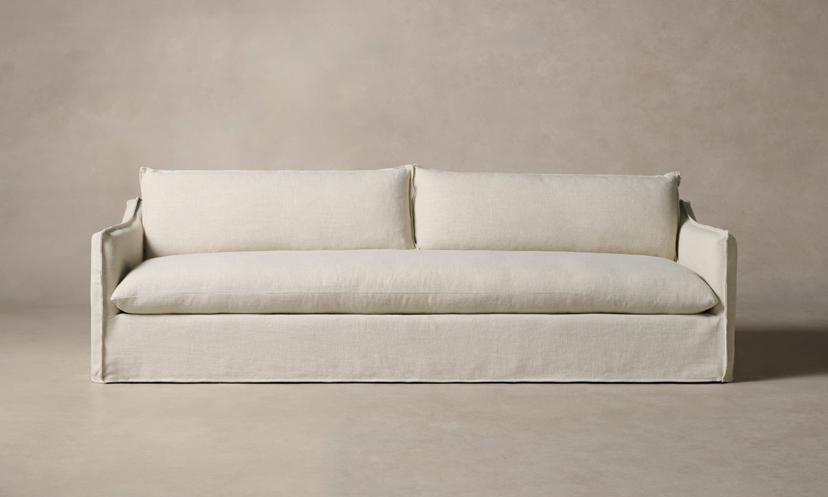 The Dune Sofa in Classic Back with Belgian Linen Alder