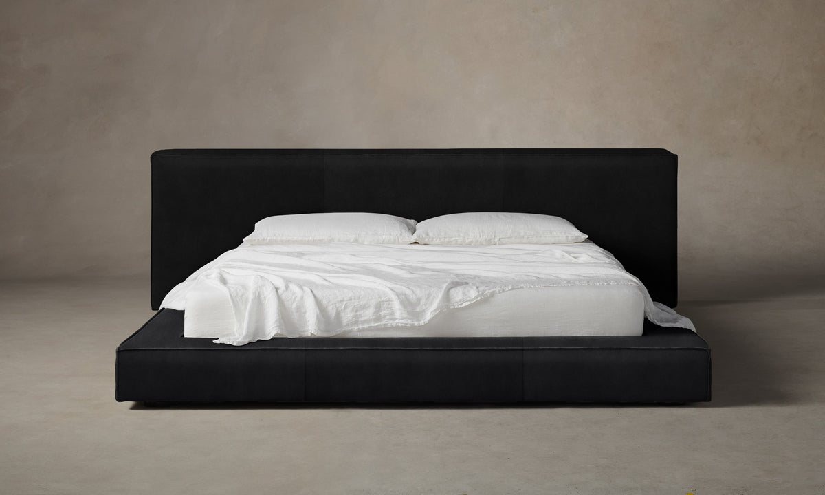 The Eldridge Bed - Costa Leather Jet