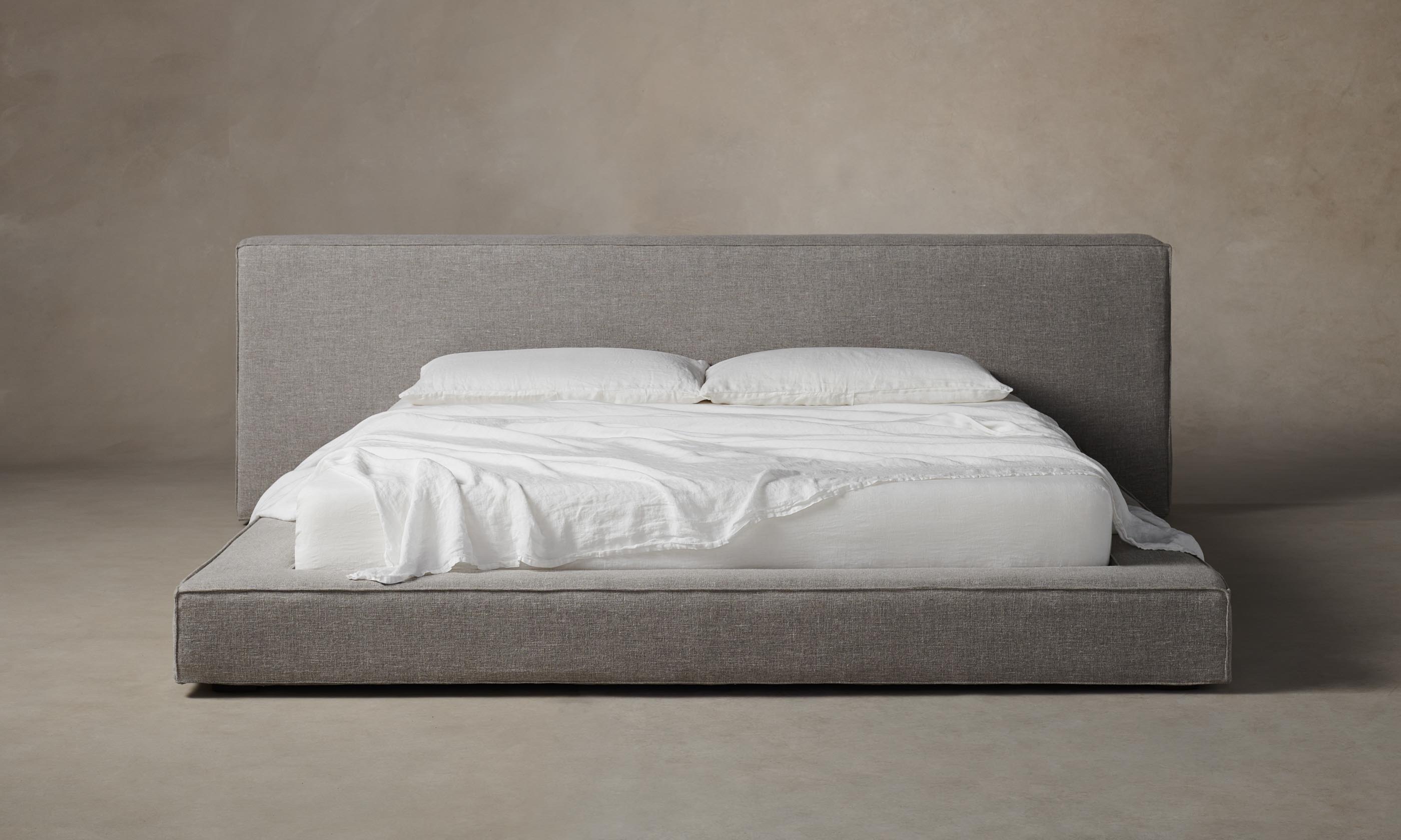 The Eldridge Bed - Heritage Belgian Linen Agate – Maiden Home