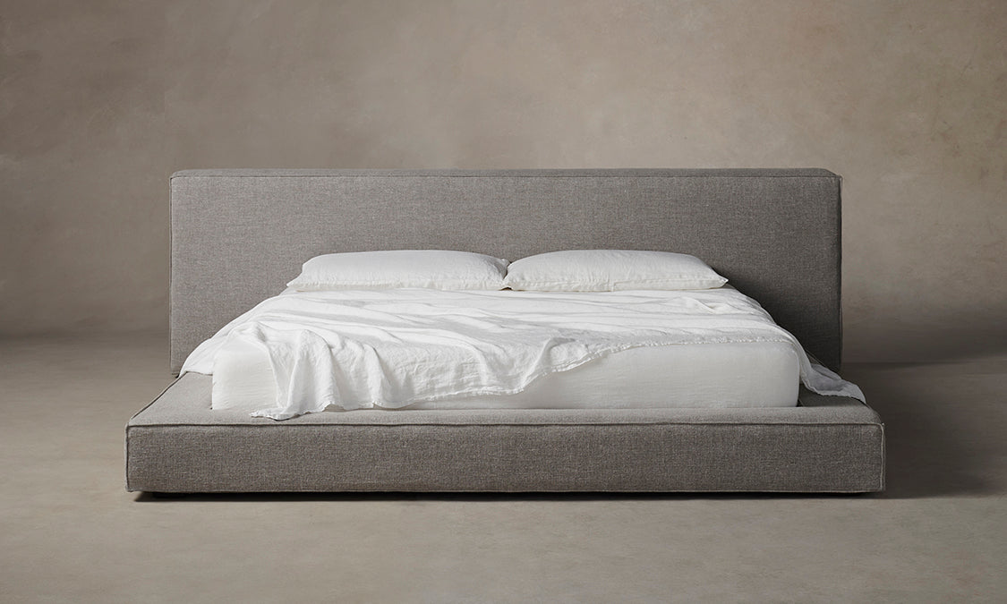 The Eldridge Bed - Belgian Linen Agate