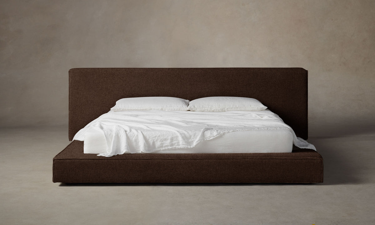 The Eldridge Bed - Italian Brushed Wool Cocoa