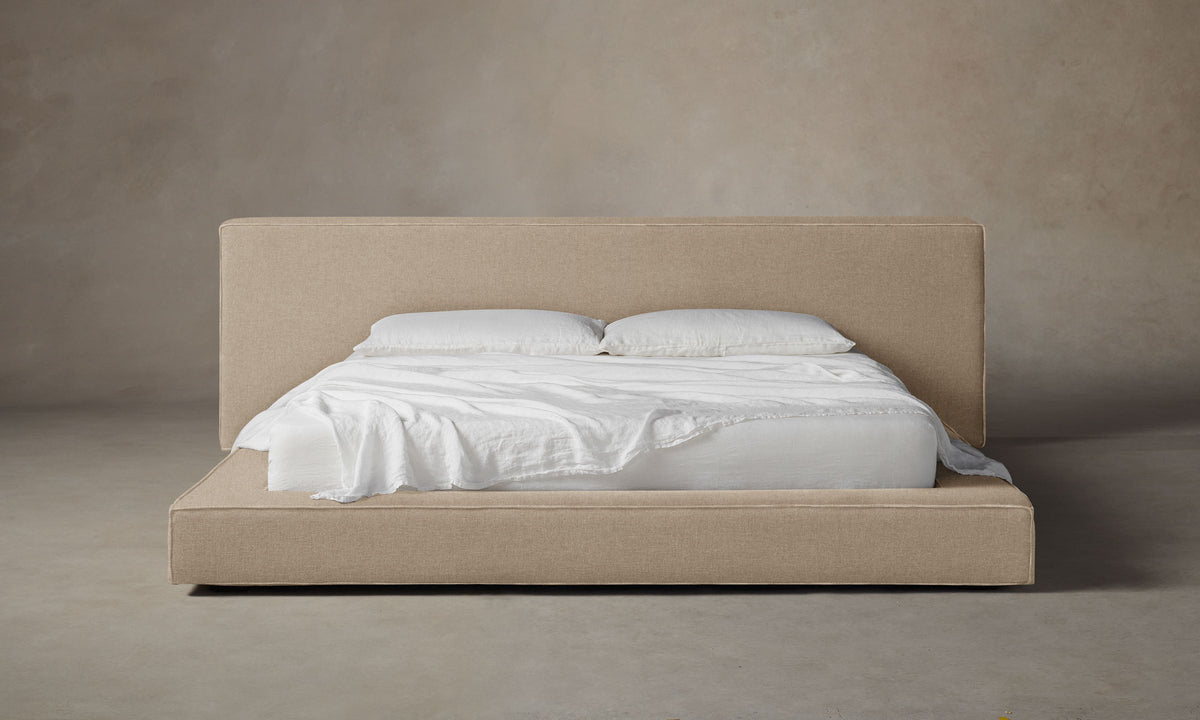 The Eldridge Bed - Italian Brushed Wool Fox