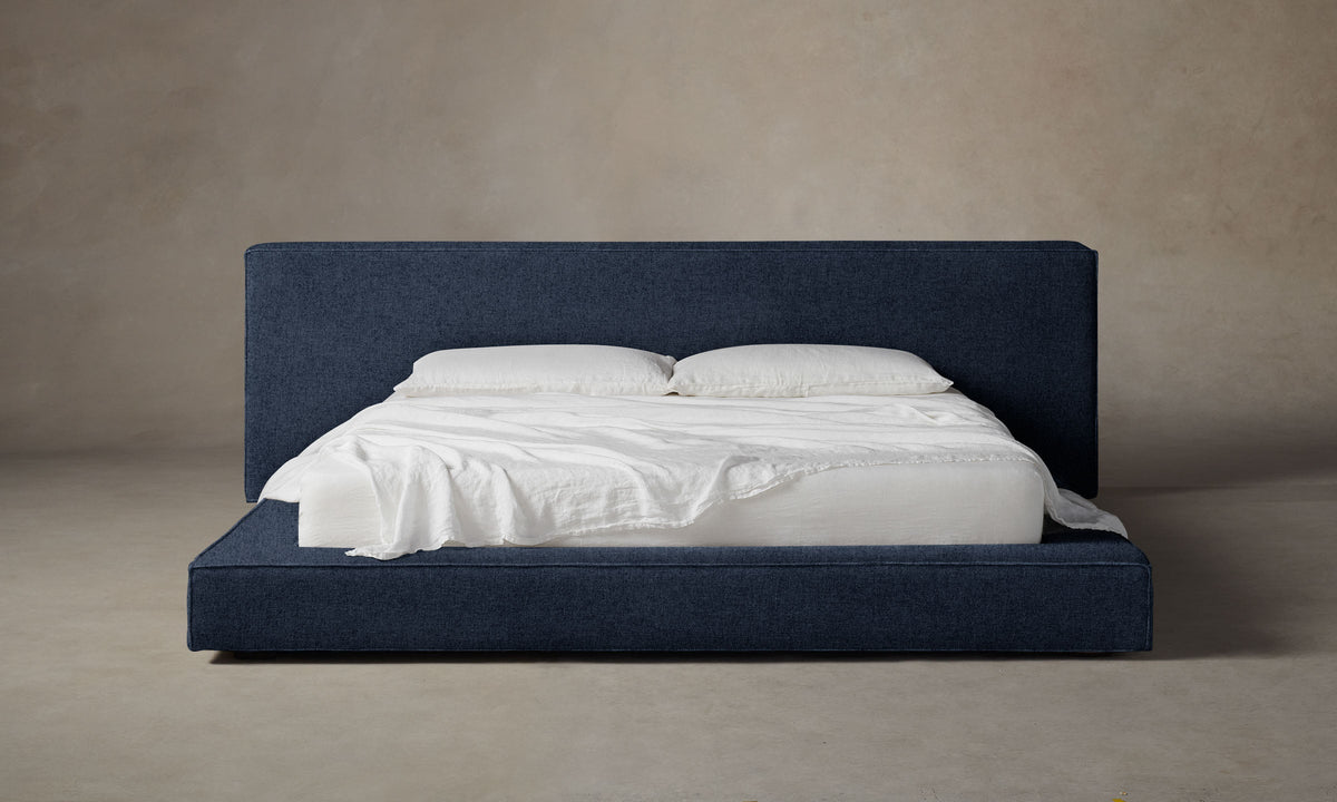 The Eldridge Bed - Italian Brushed Wool Harbor