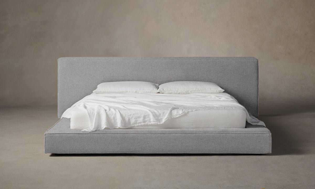 The Eldridge Bed - Italian Brushed Wool Moon