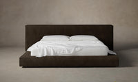 The Eldridge Bed - Nubuck Leather Espresso