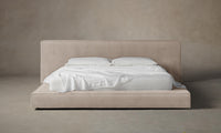 The Eldridge Bed - Nubuck Leather Fawn