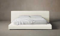 The Eldridge Bed - Pebbled Leather Swan