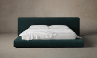 The Eldridge Bed - Performance Velvet Emerald