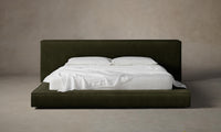 The Eldridge Bed - Performance Velvet Olive