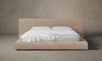 The Eldridge Bed - Performance Velvet Taupe