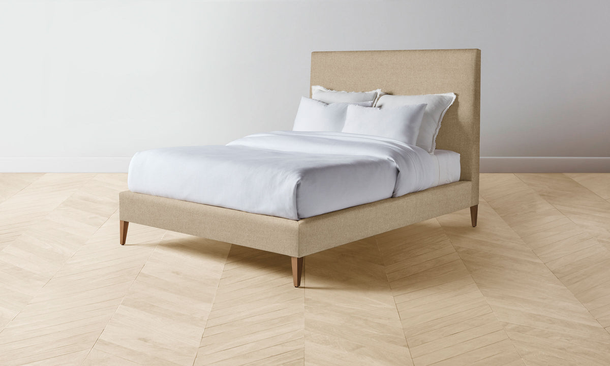 The Essex Bed - Italian Brushed Wool Fox