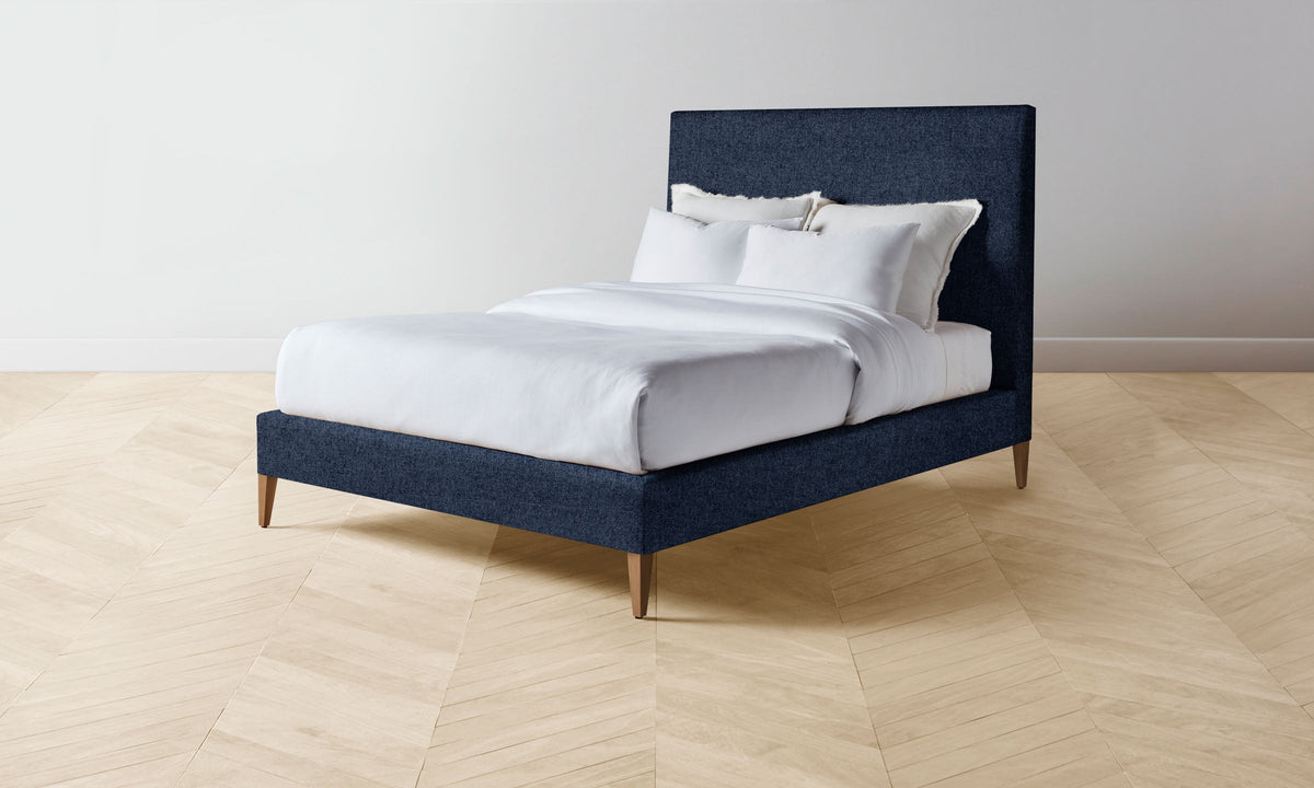 The Essex Bed - Italian Brushed Wool Harbor