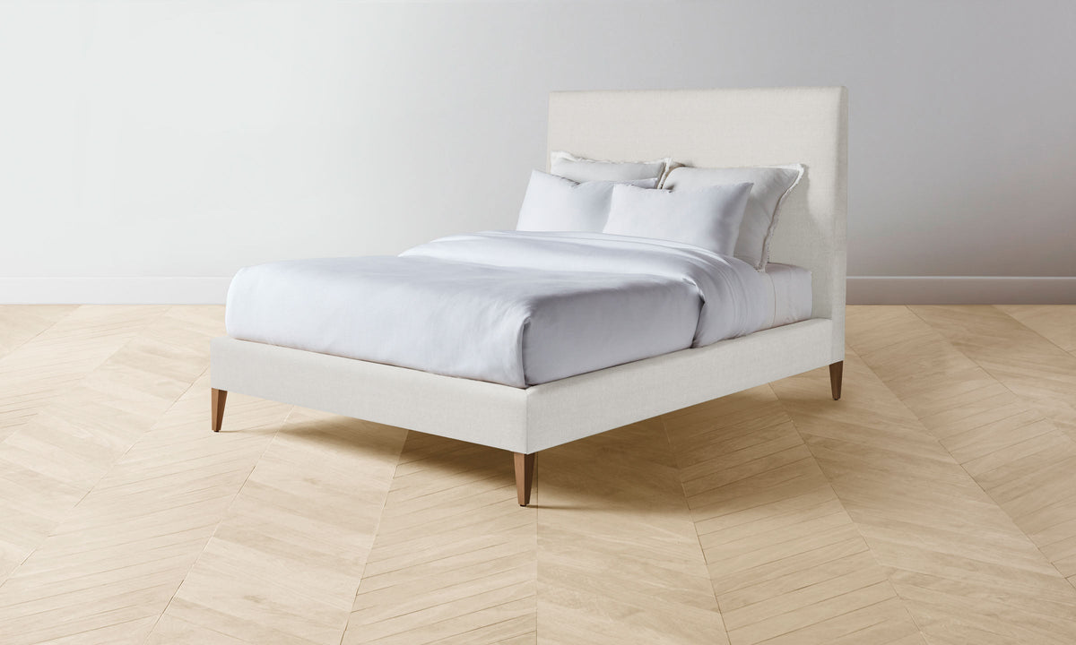The Essex Bed - Italian Brushed Wool Vanilla