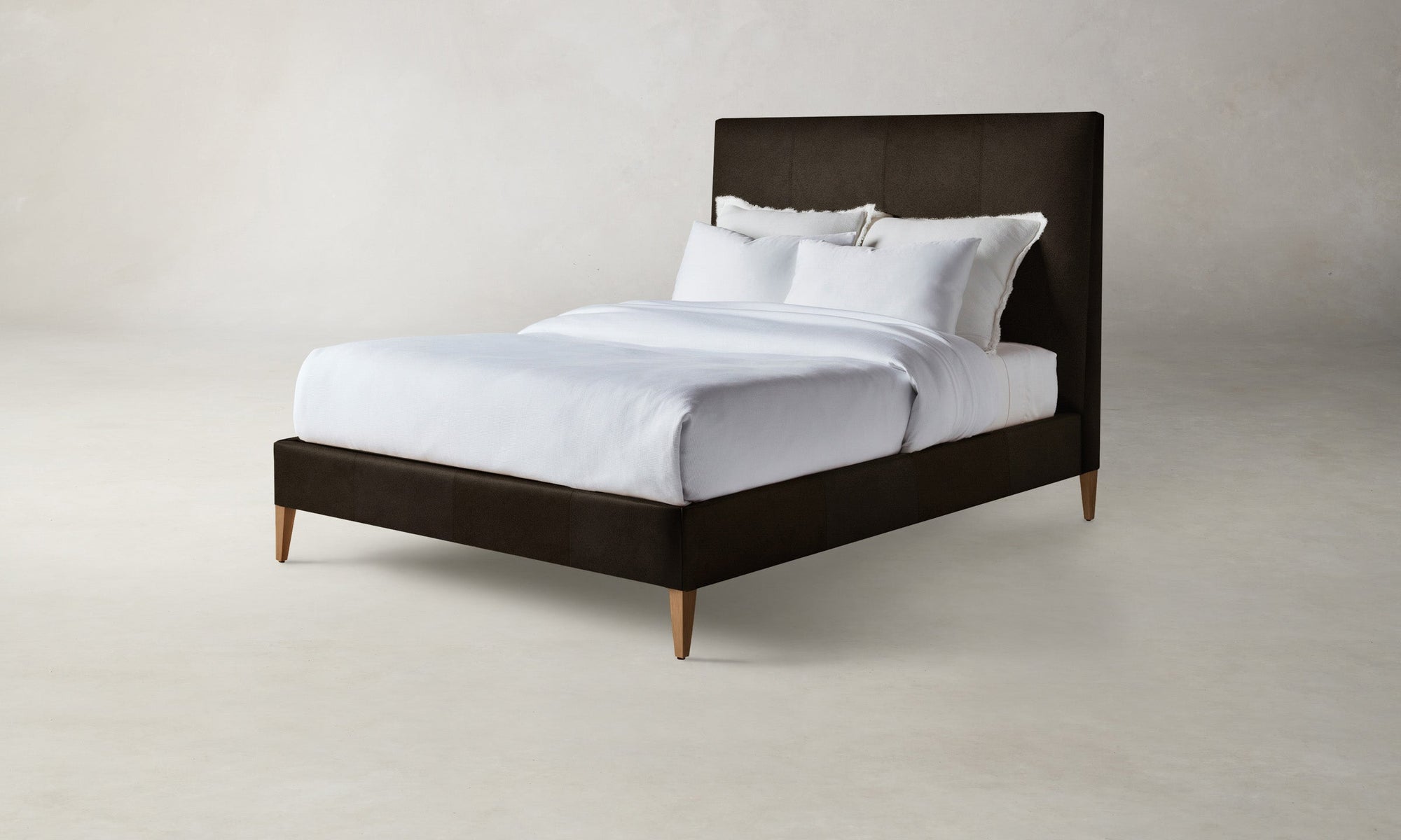 The Essex Bed - Nubuck Leather Espresso