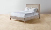 The Essex Bed - Nubuck Leather Fawn