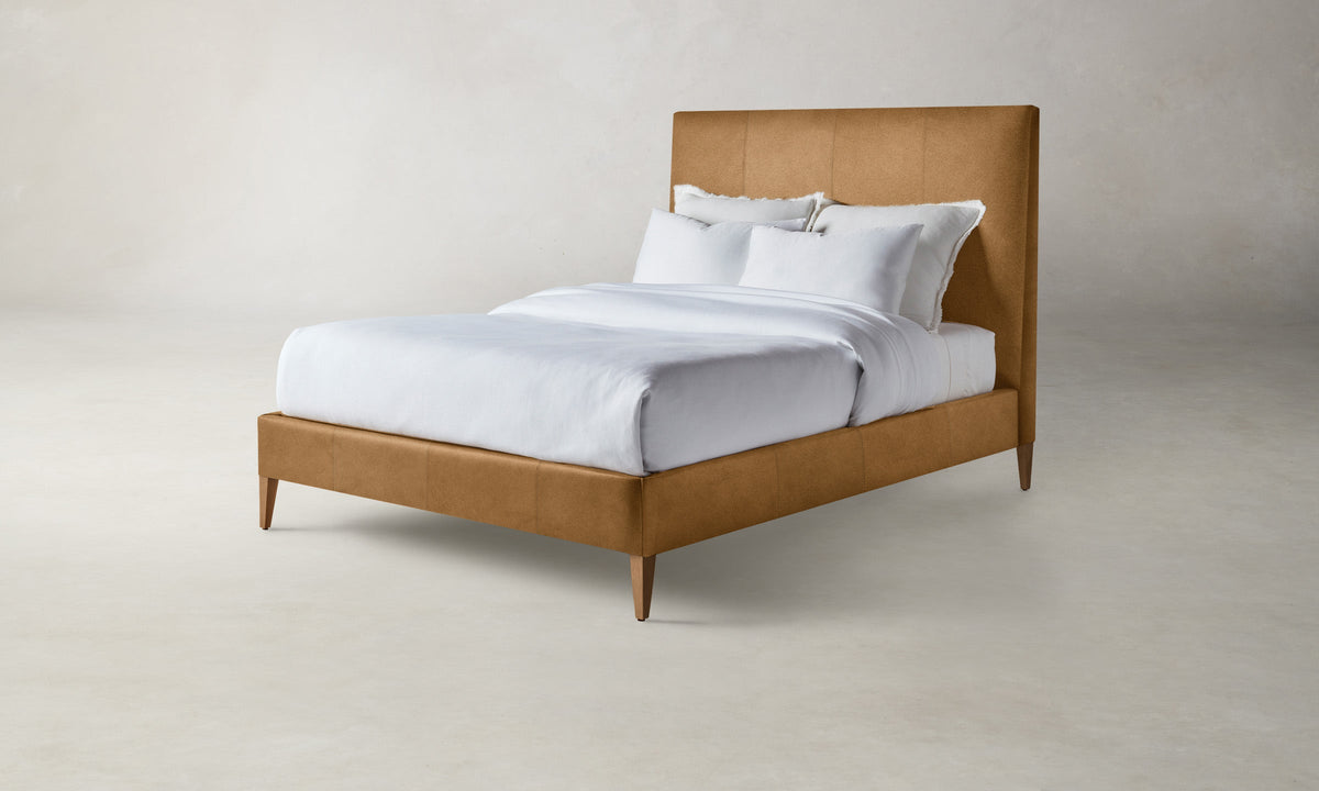 The Essex Bed - Nubuck Leather Saddle