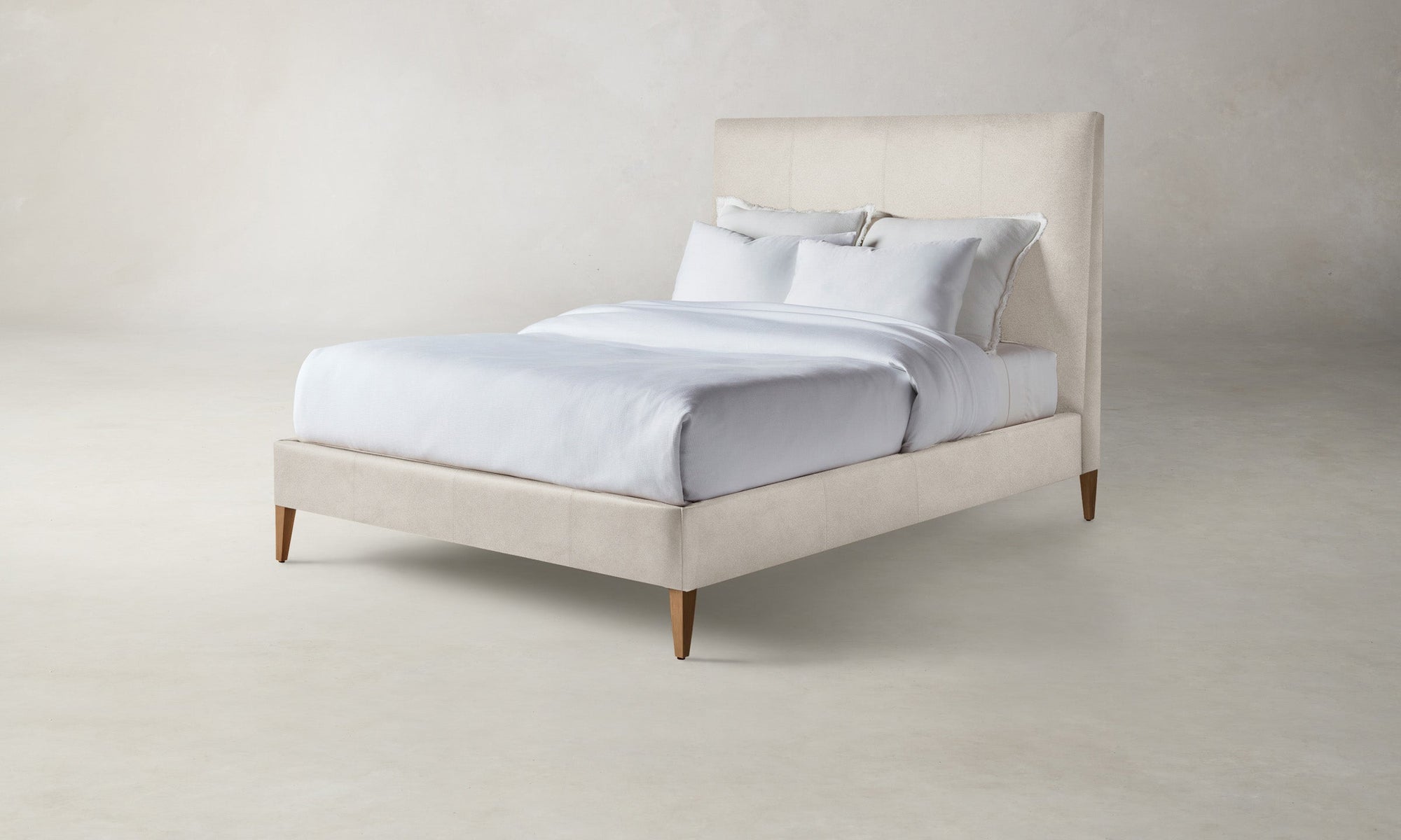 The Essex Bed - Nubuck Leather Sail