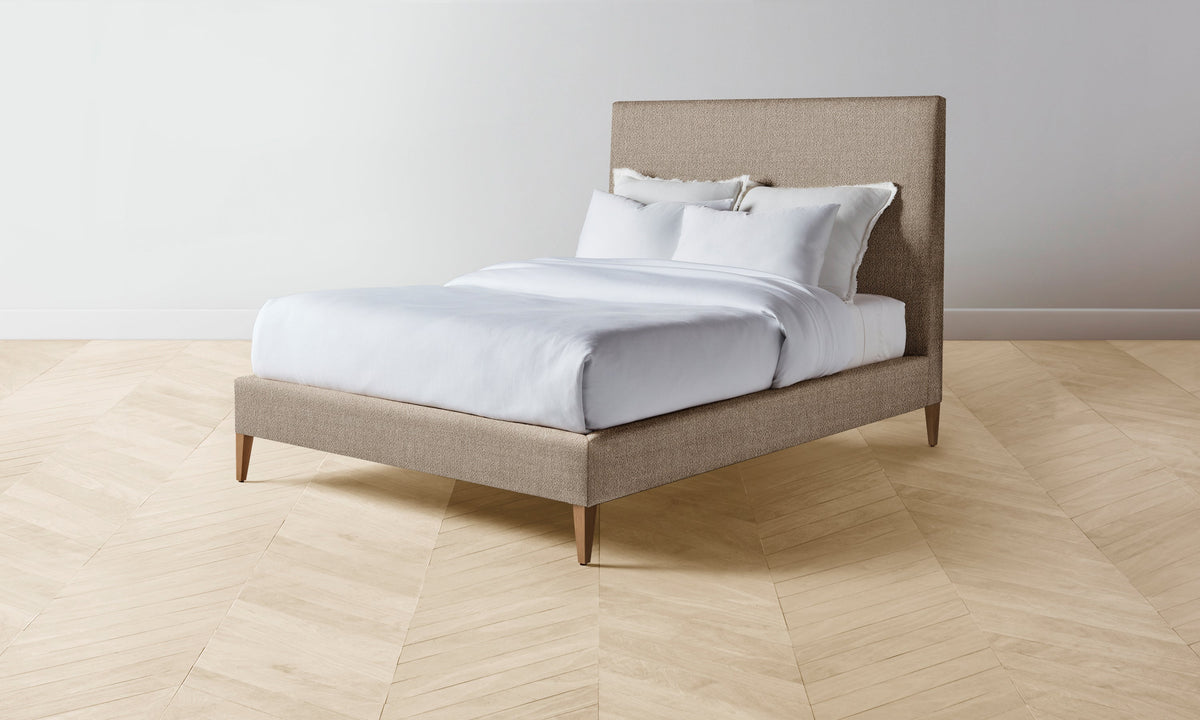 The Essex Bed - Performance Textural Weave Earthen