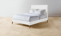 The Essex Bed - Performance Linen Weave Pure White